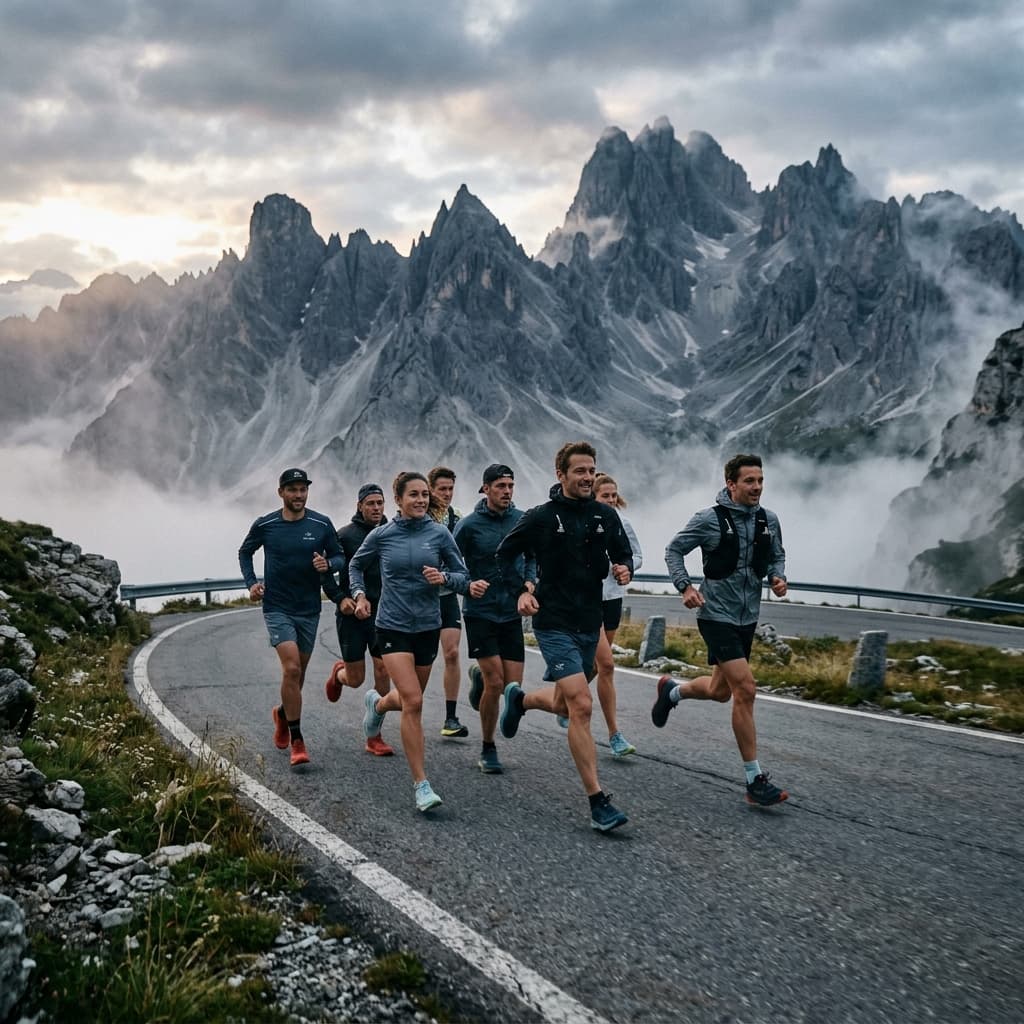 Club pack at km 8
